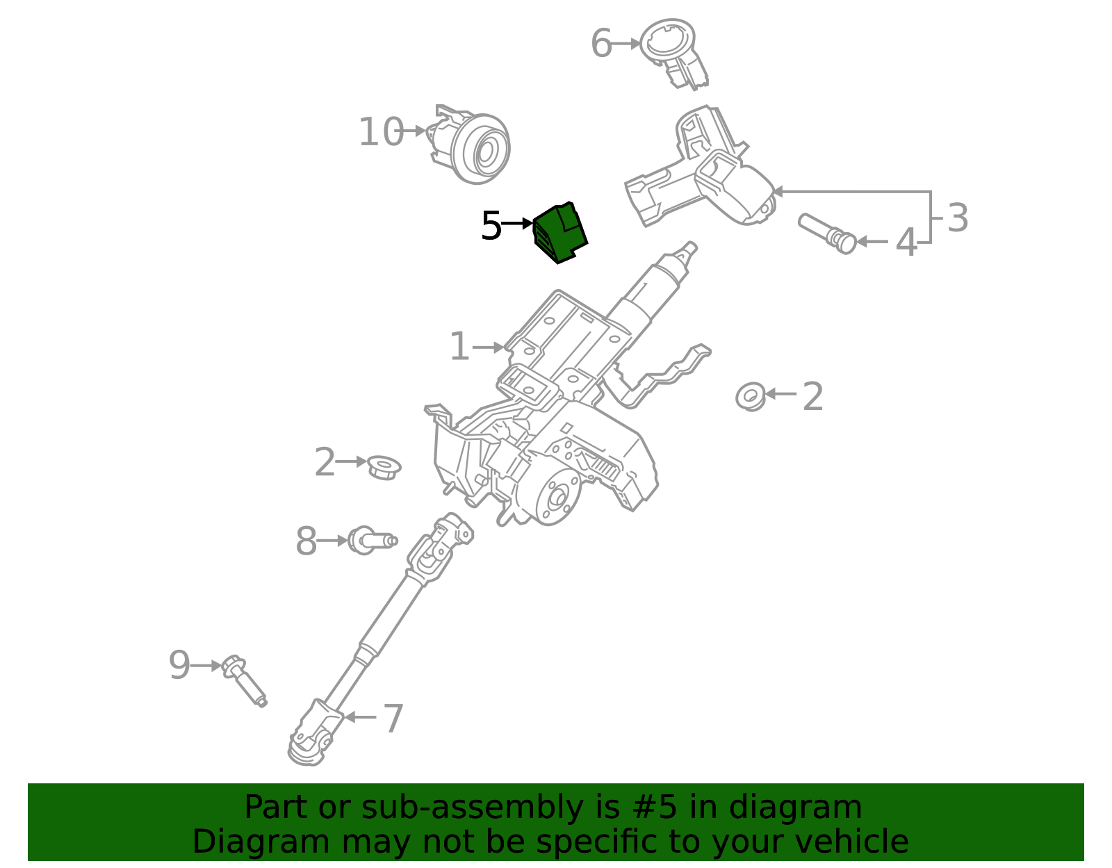Sw7034 2011-2022 Ford Motorcraft Ignition Switch SW-7034 | QuirkParts