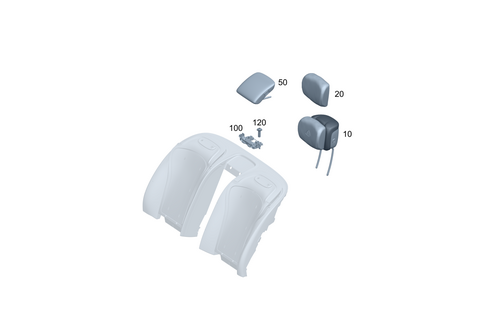 Head Restraint for 1991 Mercedes-Benz 350SD #0