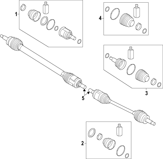 49583L0350 - : Inner Cv Joint Boot for Hyundai Image