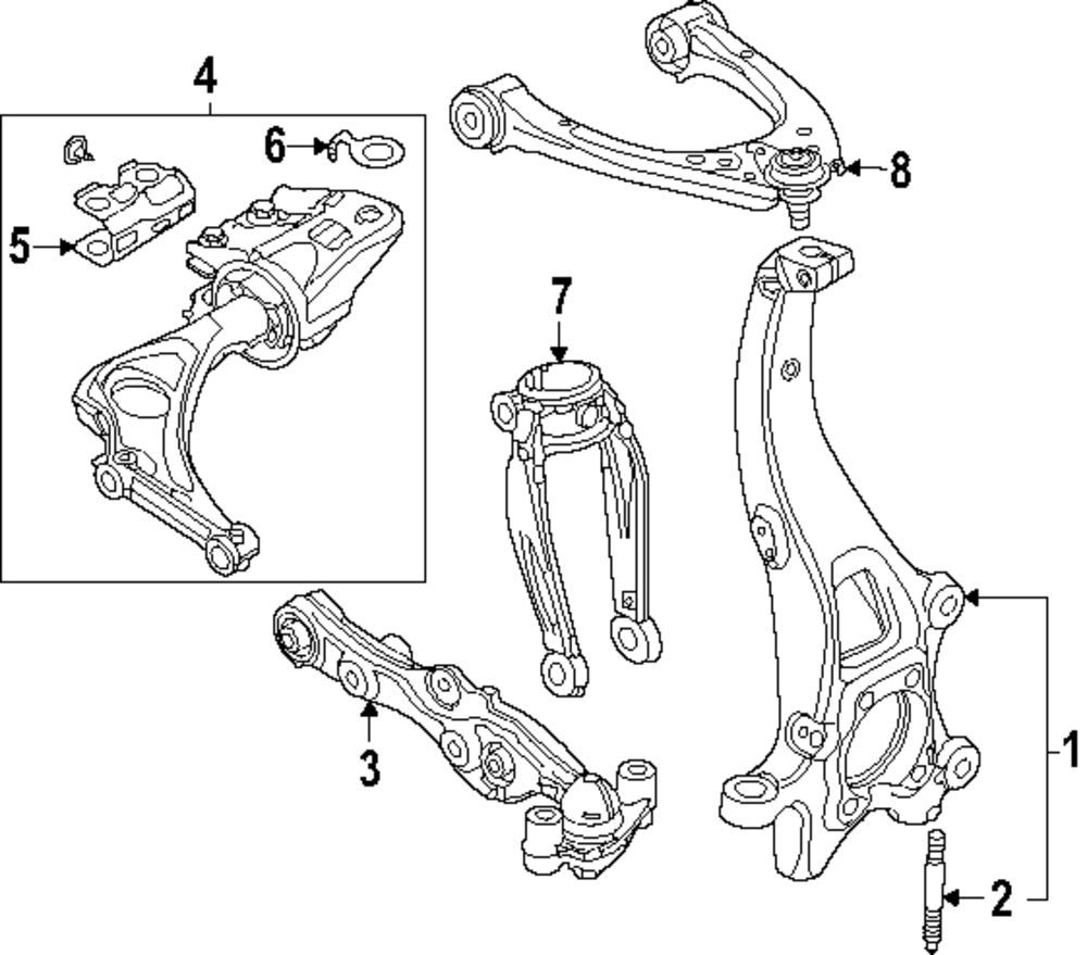 パーツ kj Genuine Mazda Lower Control Arm KJK3-34-300A | eBay