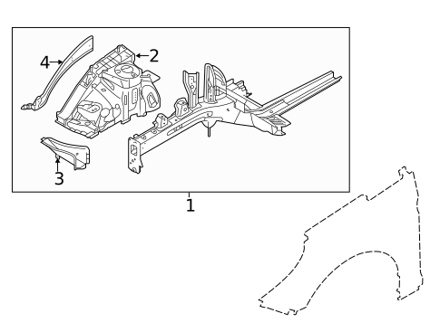 Structural Components & Rails for 2017 Hyundai Sonata #0
