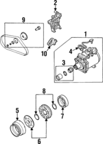 MR315254 - : Compressor Assembly for Chrysler: Sebring | Dodge: Avenger Image