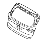 72800CL100 - Body: Lift Gate for Hyundai: Santa Fe Image