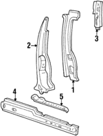 F58Z1628161A - Body: Inner Pillar for FORD Image