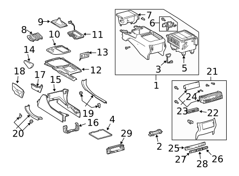 Center Console for 2006 Lexus GX470 #0