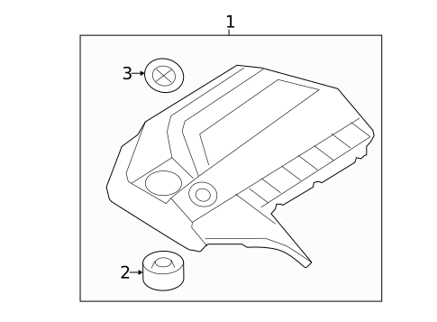 Engine Appearance Cover for 2017 BMW 535i GT xDrive #0