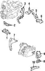 22188128 - Engine: Trans Mount for Buick: Regal | Chevrolet: Lumina, Monte Carlo | Oldsmobile: Cutlass Supreme, Intrigue | Pontiac: Grand Prix Image