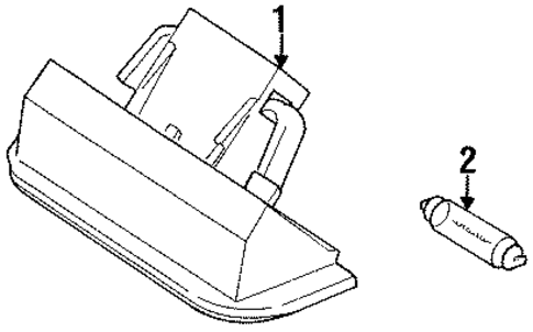 License Lamps for 1995 Jaguar XJ12 #0