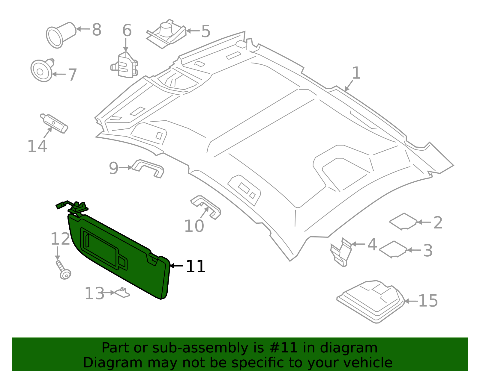 Sun-Visor - Porsche (9J1-857-551-B-OE3)