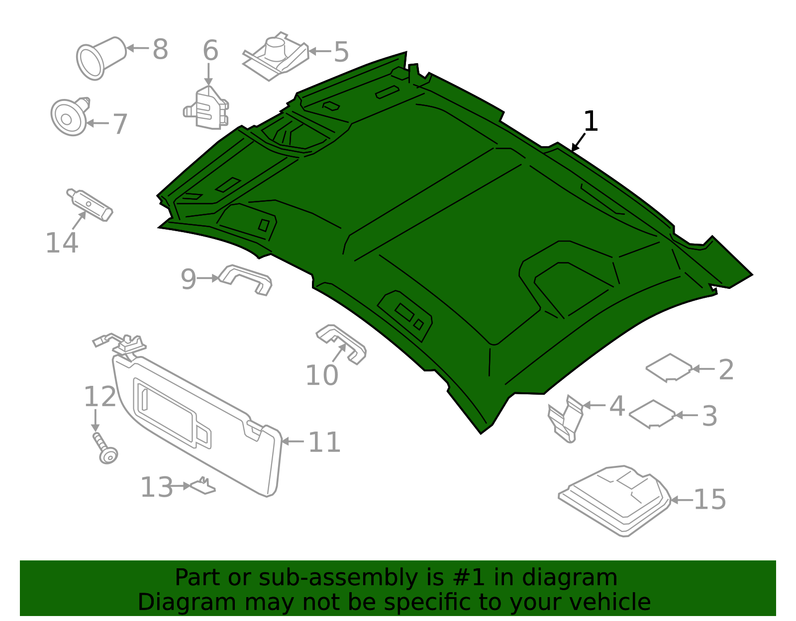 Headliner - Porsche (PAD-867-501-F-6F2)