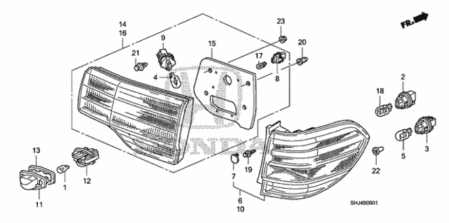 Taillight - License Light ('08-) for 2008 Honda Odyssey #0