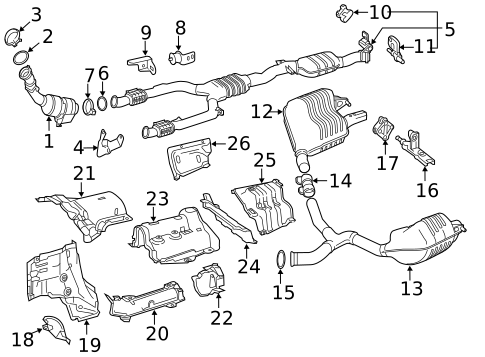 Exhaust Components for 2016 Mercedes-Benz C450 AMG #0
