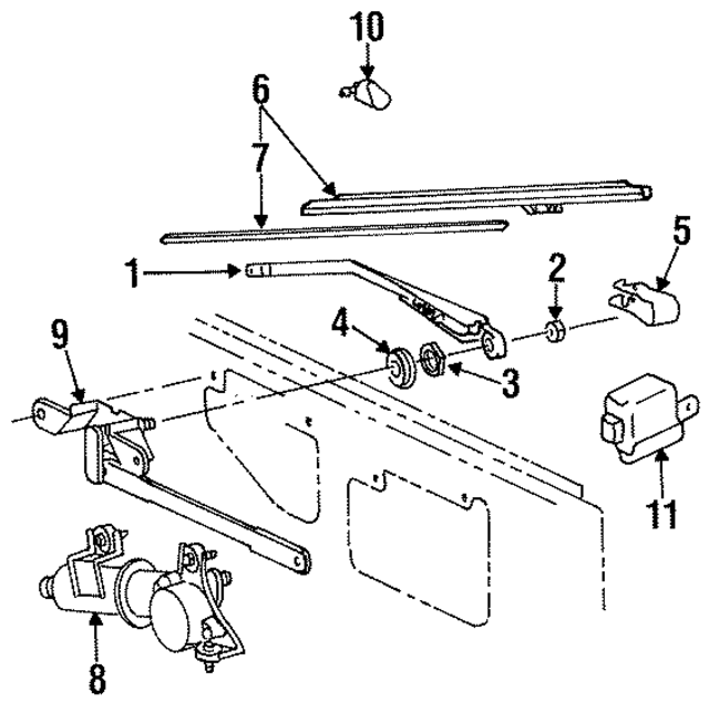 8521260031 - Body: Wiper Blade for Lexus: LX450 Image
