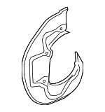 4H0615312F - : Splash Shield for Audi: A7 Quattro, A8 Quattro, RS7, S7, S8 Image