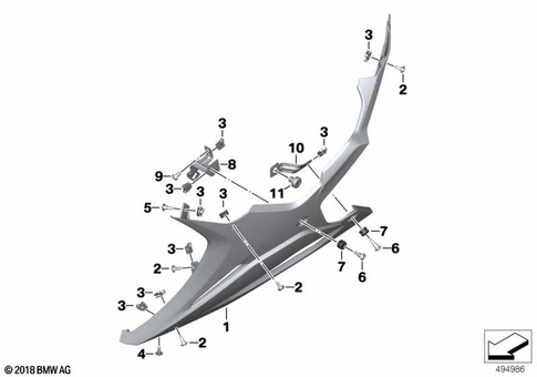 Motorcycle Trim Section, Windshield for 2020 BMW-Motorrad S 1000 RR #0