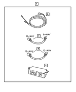 5066204AA - Mopar Accessories - Component Parts: Cd To Mux Wiring for Mopar Image