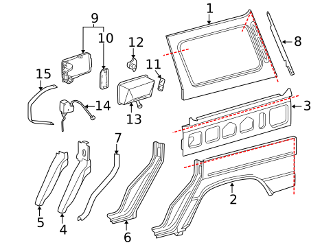 Fuel Door for 2010 Mercedes-Benz G55 AMG #0