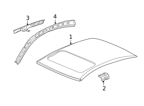 Roof & Components for 2012 Acura TL #0
