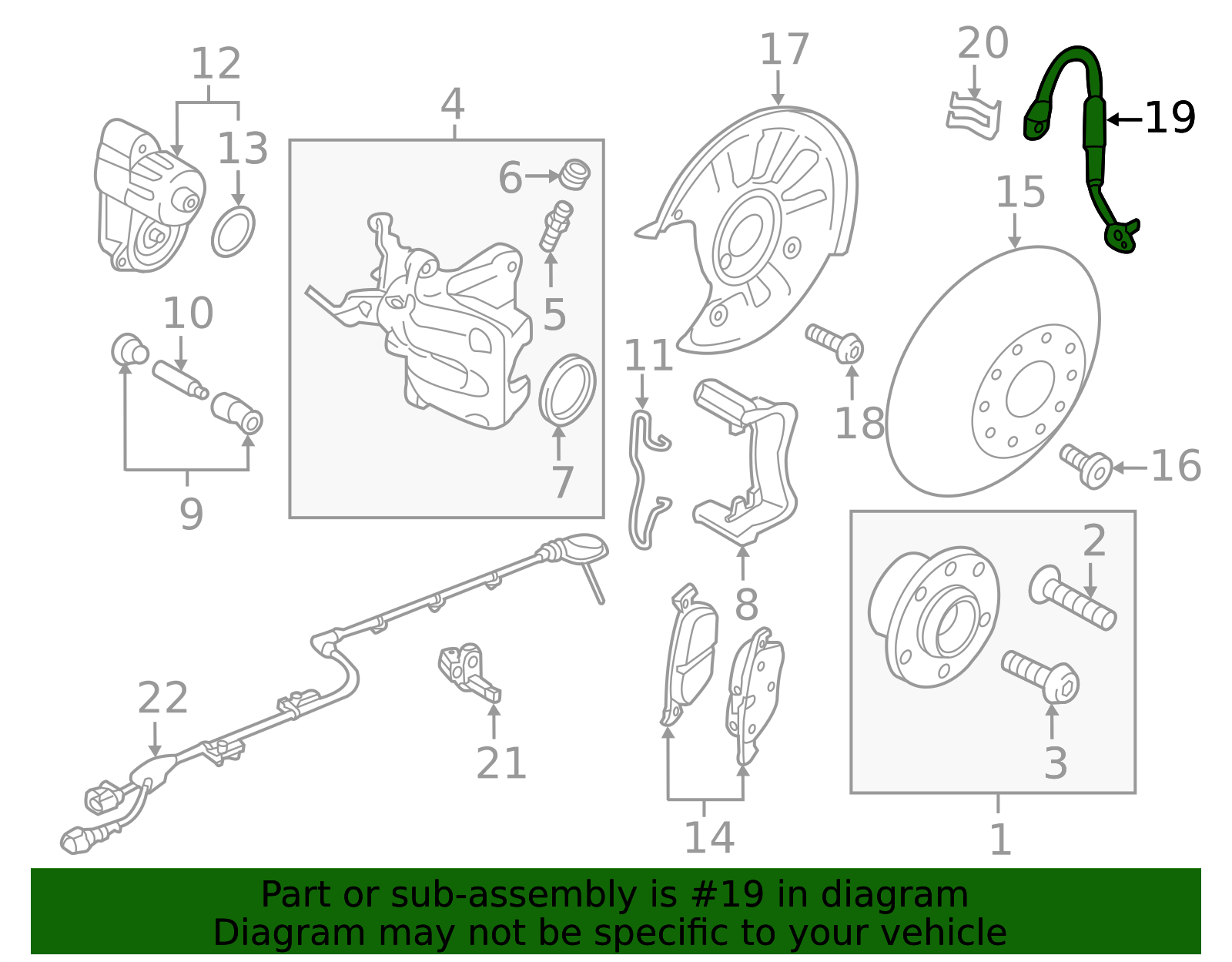thumbnail image 2 of VW T5 Transporter Rear Inner Brake Hose Kit (2X) With Pipes & Clips – Topran 7H0611775 2 of 6