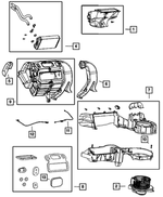 5179473AA - Air Conditioning &amp; Heater: Air Inlet Housing for Mopar Image