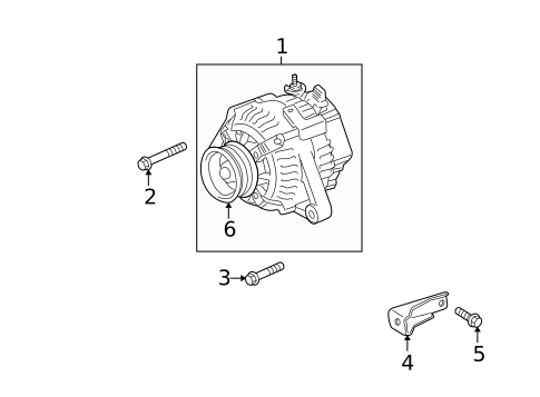 Alternator for 2010 Toyota Highlander #1