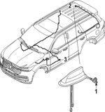RL7Z18812CA - : Antenna Cable for Lincoln: Navigator Image