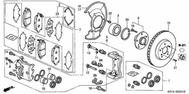 Front Brake (2) for 2005 Acura MDX #0