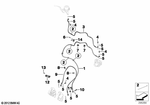 34328537725 - : Brake Line Group, Brake Circuit, Front for BMW-Motorrad Image