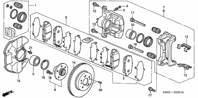 Front Brake (Type-S) for 2002 Acura RSX #0