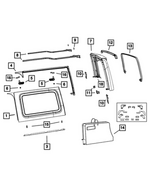 6TT51TZZAA - Body Sheet Metal Except Doors: Quarter Window, Left for Mopar Image