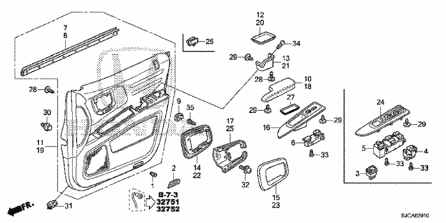 Front Door Lining for 2014 Honda Ridgeline #0