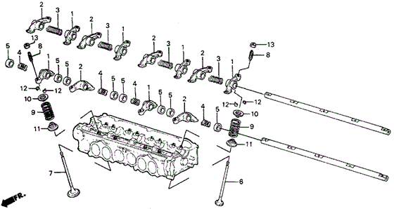 Valve - Rocker Arm for 1984 Honda Wagovan #0