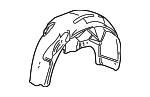 15863165 - Body: Wheelhouse Liner for Pontiac: G6 Image