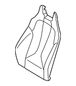 52107398723 - Body: Seat Back Pad for BMW: i8 Image