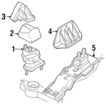 4725363AB - Engine: Trans Mount Bracket for Mopar Image