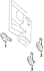 8971485632 - Electrical: Horn for Honda: Passport Image