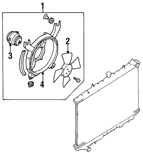 Condenser Fan for 1990 Nissan 300ZX #1