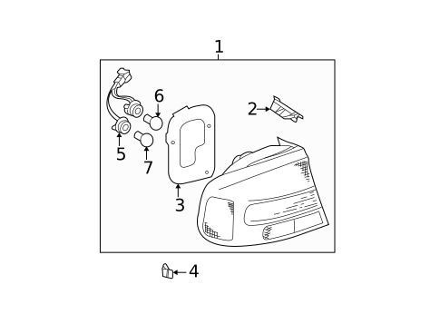 Tail Lamps for 2000 Subaru Legacy #0