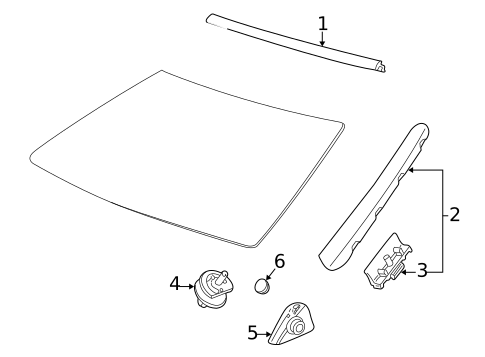 Reveal Moldings for 2001 Saab 9-3 #0