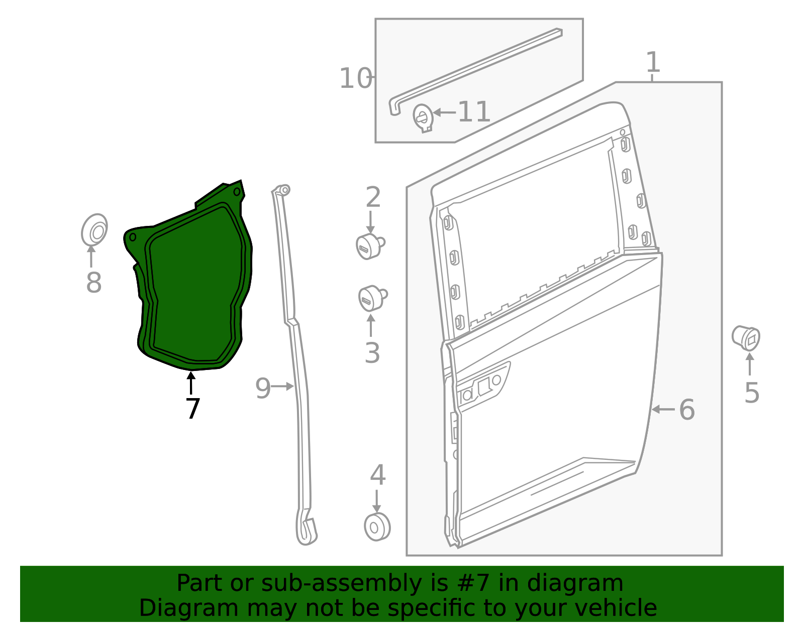 72861-TK8-A11 - High-Quality Door Water Deflector for 2014-2017 Honda ...
