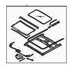 816003F02026 - Body: Sunroof Assembly for Kia: Amanti Image