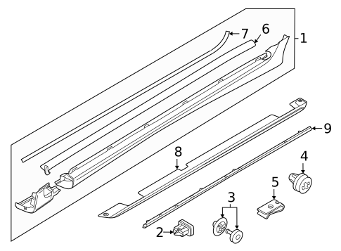 Exterior Trim - Pillars for 2015 Volvo V60 #0