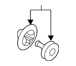 30624192 - Body: Rocker Molding Clip for Volvo: S60, S60 Cross Country, V60, V60 Cross Country Image