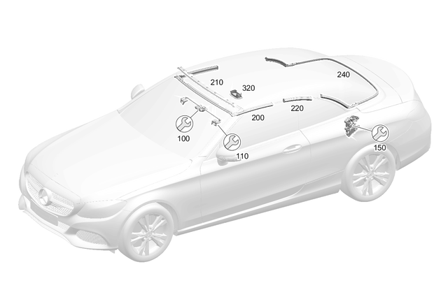 2057700498 - Soft Top: Seal, Soft Top for Mercedes-Benz Image image
