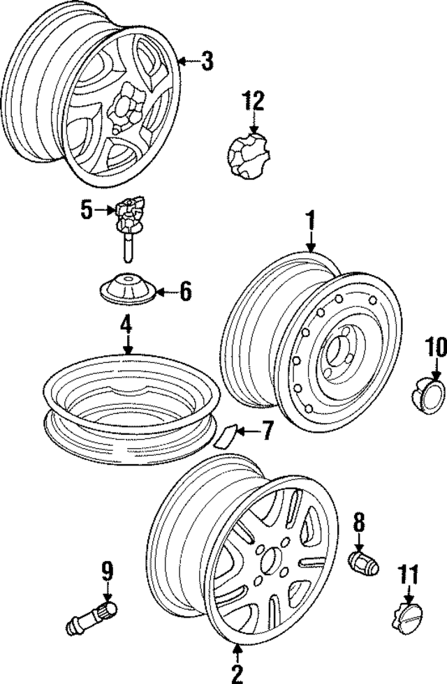 44732SW5A10 - Suspension: Center Cap for Acura Image