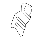 41128240628 - Body: Partition Panel Bracket for BMW: 323Ci, 323i, 325Ci, 325i, 325xi, 328Ci, 328i, 330Ci, 330i, 330xi, M3 Image