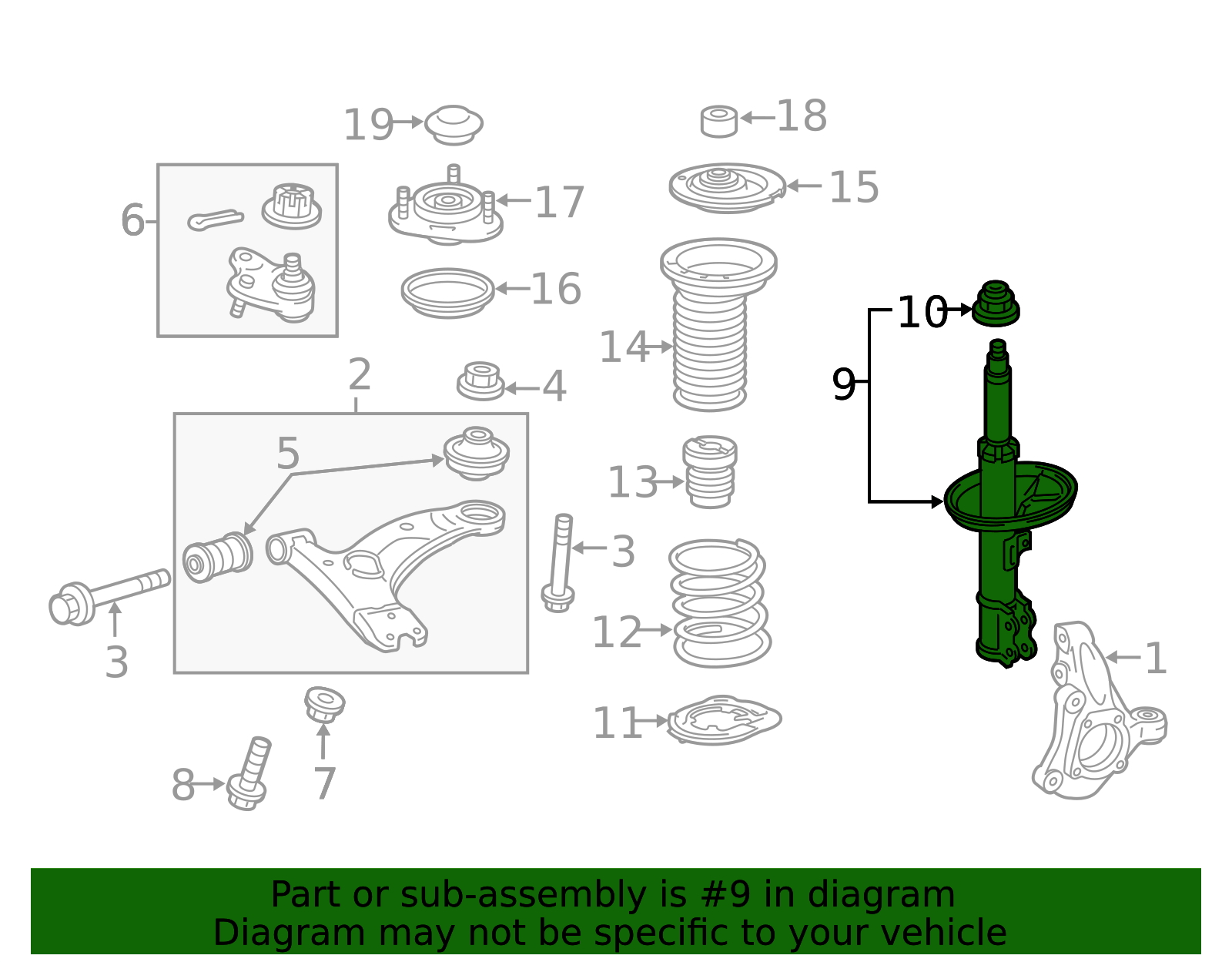 Suspension Strut - OEM Ride Quality and Handling | AutoNation Parts