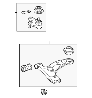 4806812300 - Suspension: Lower Control Arm for Scion: iM, tC, xB | Toyota: Corolla iM, Mirai, Prius V Image