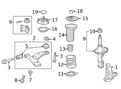 Shocks & Struts for 2014 Toyota Prius V #0