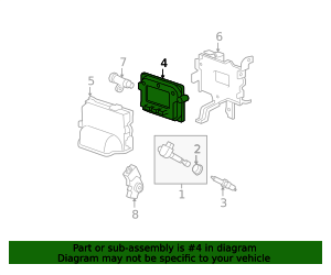 2008-2009 Acura MDX Engine Control Module (ECM) 37820-RYE-A63 | Acura ...